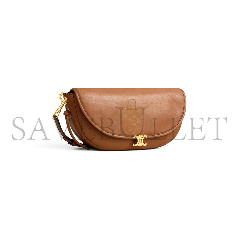 ce1i*e little halfmoon soft triomphe in S*pple shiny lambskin l10373778.gfy5 (25*13*5cm)